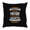 Super Cool Mother Of A Freaking Awesome Granddaughter Throw Pillow