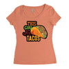 this girl likes tacos Women's Triblend Scoop T-shirt