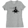 military attach helicopter gunship Ladies Fitted T-Shirt