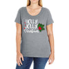 holly jolly christmas Ladies Curvy T-Shirt