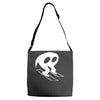 horace goes skiing Adjustable Strap Totes