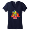 rainbow bite Women's V-Neck T-Shirt