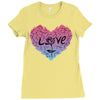 love (4) Ladies Fitted T-Shirt