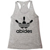the dude abides Racerback Tank