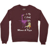mama &amp; pizza dinasour. Crewneck Sweatshirt