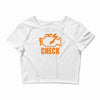 check engine Crop Top