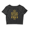kings are born in 1963 Crop Top