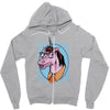 unicorn nerd graphic Zipper Hoodie