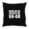 wake me up before you go go retro 80s wham Throw Pillow