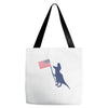 Patriotic T-Rex Tote Bags