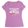 men's funny Women's Triblend Scoop T-shirt