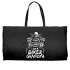 You Cant Scare Me I am Biker Grandpa Weekender Totes