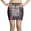 Women's March Hear Our Voice Mini Skirts