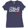 retro italo disco Ladies Fitted T-Shirt