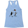 banksy kids play t.v. ball Racerback Tank