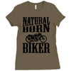 natural born biker Ladies Fitted T-Shirt