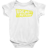 retro back to the future Baby Bodysuit