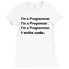 Revolution I Write Code Ladies Fitted T-Shirt