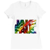 jake paul text paradise Ladies Fitted T-Shirt