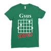 gsus saves chord Ladies Fitted T-Shirt