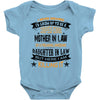 Super Cool Mother In Law Of A Freaking Awesome Daughter Baby Onesie