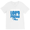 swim mom loud and proud sports athlete athletic V-Neck Tee