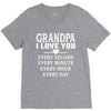 I Love You Grandpa V-Neck Tee