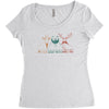goatee beard mustache Women's Triblend Scoop T-shirt