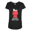 Sleep Big Fan Maternity Scoop Neck T-shirt