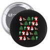 christmas pixel Pin-back button