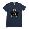 Careful I Already Kicked Cancer Ass Ladies Fitted T-Shirt
