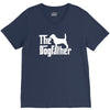 the dogfather beagle white V-Neck Tee