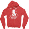 shakespeare beard quote much ado about nothing Zipper Hoodie