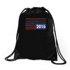 underwood 2016 flag house of cards Drawstring Bags