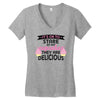 it' ok to stare at my cupcakes they are delicious Women's V-Neck T-Shirt