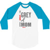 I Wear Grey For My Mom (Brain Cancer Awareness) 3/4 Sleeve Shirt