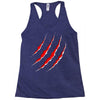 red strong Racerback Tank