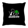 chillkr&ouml;te  fun kult shit bong marihuana joint smoke weed punk gras Throw Pillow