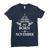 The best teachers are born in  November Ladies Fitted T-Shirt