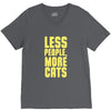 less people, more cats V-Neck Tee