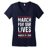 March For Our Lives Women's V-Neck T-Shirt