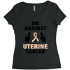 Me Against Uterine Cancer Women's Triblend Scoop T-shirt