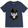 panda rorschach V-Neck Tee