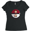 schrodinger ball Women's Triblend Scoop T-shirt
