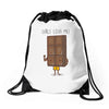 girls love me Drawstring Bags