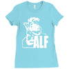 alf  fun shirt serie kult katze au&szlig;erirdisches lustig retro klassik Ladies Fitted T-Shirt