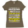 Legends Are Born In December Ladies Fitted T-Shirt