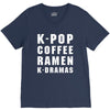k pop coffee ramen k dramas V-Neck Tee