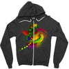 iguana Zipper Hoodie