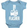 flasher camera Baby Onesie